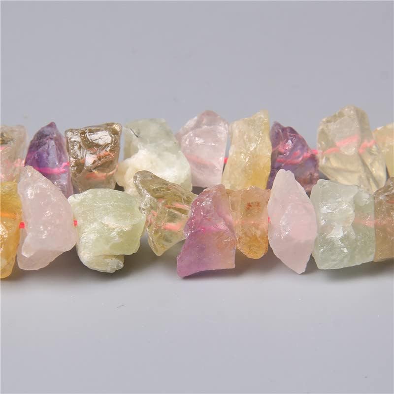 10-13mm Natural Irregular Freeform Raw Mixed Quartz Stone Nugget Beads Reiki Crystal Healing Minerals Quartz Bead DIY Jewelry Making