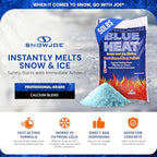Blue Heat Snow & Ice Melter, Heat-Generating Pellets, Non-Staining Melt, 50 Lb Bag - Ice Remover for Driveway, Concrete, Sidewalk, and Outdoor Spaces