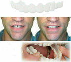 2 Pairs Adjustable Temporary Veneers for Men & Women, Natural Comfortable Design to Restore Confident Smile