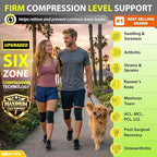 Knee Brace for Meniscus Tear 2 Pack, Knee Compression Sleeve for Men and Women, Knee Support for Arthritis, Swelling, Inflammation, ACL, Pain Relief, Running, Workout, Sports and Recovery Beige XL