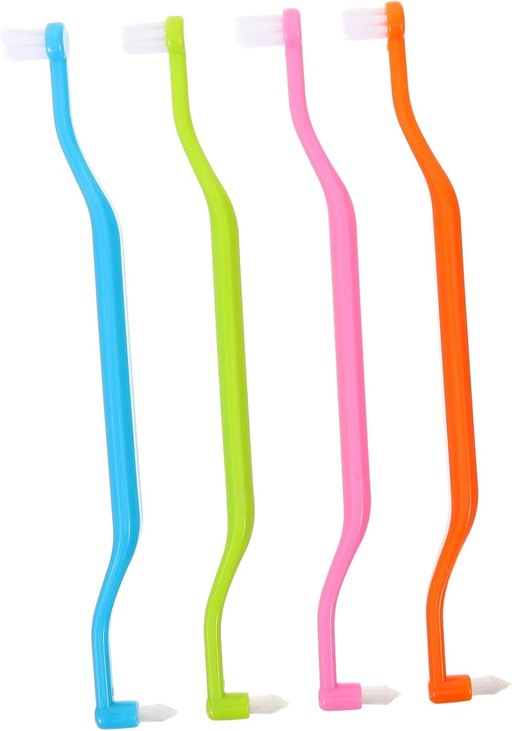FRCOLOR 4pcs Headed Toothbrush Gum Cleaner Whitening Plaque Remover Boys and Girls