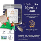 Aryaa Organic Calcutta Paan 8.75oz (250gm)- Elevate Your Snacking Experience | 100% Natural | Digestive Delight | Energy Infused | Vegan | Gluten-Friendly | Non-GMO (Calcutta Meetha)