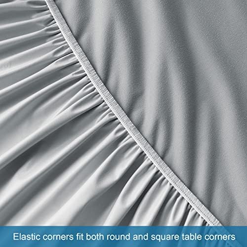 Waterproof Massage Table Cover, Massage Table Sheets Set 2- Piece Include Massage Fitted Sheet and Face Cradle Cover Ultra Soft & Skin-friendly Fit Massage Table & Facial Bed, Grey, 36×77×7