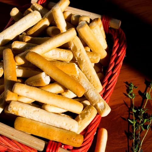 Snacktery Mini Breadsticks – Original Grissini, All Natural Italian Breadsticks, Non-GMO – 5.29 Ounce, 4 Packs