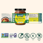 Homiah Rendang Curry Paste, 4 Oz – Vegan, Gluten-Free, Non-GMO Indonesian Curry Paste, Thai Essentials for Kitchen – Premium Rendang Thai Paste for Authentic Asian Dishes (1 Jar)