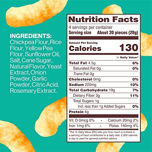 Hippeas Chickpea Puffs, Vegan White Cheddar, 4 Ounce (Pack of 1), 4g Protein, 3g Fiber, Vegan, Gluten-Free, Crunchy, Plant Protein Snacks