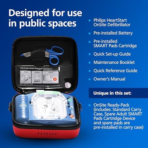 Philips HeartStart OnSite AED Defibrillator, OnSite Ready-Pack M5066A-R01