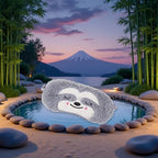 Cute Sloth Sleeping Mask, Soft Fluffy Plush Blindfold Funny Novelty Animal Sleep Mask Eye Cover Eyeshade for Kids Girls Boys Women Men Night Nap Travel Meditation