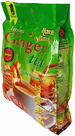 Honsei Instant Honey Ginger Tea (60 Sachets) 18G/0.63oz- 2Packs
