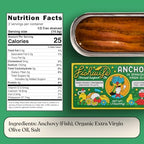 Fishwife Cantabrian Anchovies 3-Pack (1.73 Ounce) | Wild-Caught & Hand-Packed with Spanish Extra Virgin Olive Oil | MSC-Certified Sustainable Seafood, High Protein, Gluten Free, Paleo Friendly, Omega-3s
