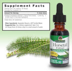 Nature's Answer Horsetail Herb | Promotes Healthy Hair, Skin & Nails | Made in the USA | Gluten-Free, Alcohol-Free, Kosher Certified & No Preservatives 1oz
