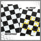 100 Pcs Black & White Checkered Wax Paper Sheets for Food, Wax Paper for Sandwich Wrap, Deli Wraps, Picnic Basket Liners, 8.6 x 9.8 inches
