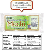 Eden Organic Sprouted Brown Rice Mochi, 100% Sprouted Whole Grain, Traditionally Made in Japan, 10.5 oz
