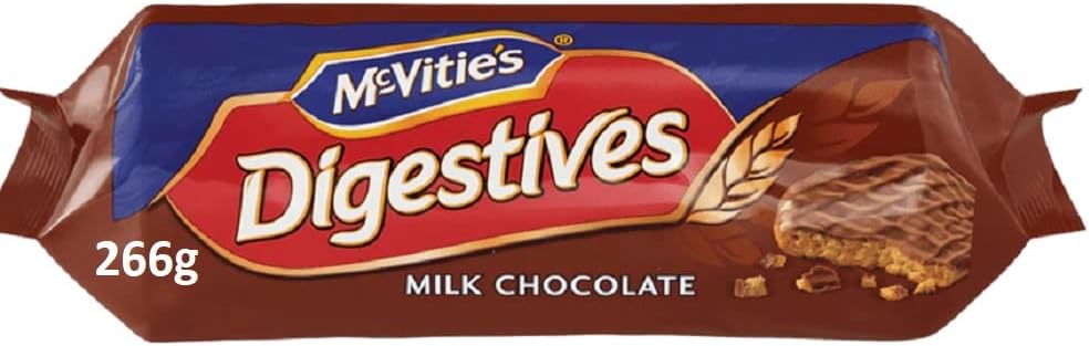 Mcvities Milk Chocolate Digestives 266g (Pack of 4)
