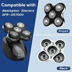 Balder Pro Replacement Head for Remington Balder Pro Head Shaver SPR XR7000,5 Dual Track Heads for Remington Shaver Replacement Heads-Precision Electric Shaving for Bald Men.(1Pack)