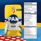 P.A.N. White Corn Meal – Pre-cooked Gluten Free and Kosher Flour for Arepas (2.2 lb/Pack of 4)