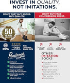 Pembrook Ankle Diabetic Socks for Women & Men | 6 Pairs | Wide Non Binding Socks Quarter Length | Edema Neuropathy Socks
