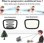 sports Progressive Multifocal Presbyopic Glasses square Photochromic Gray Sunglasses for Men computer Readers