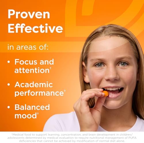 Equazen Pro SFI Health Fish Oil Jelly Chews - Omega 3 & Omega 6 for Kids & Teens - EPA, GLA & DHA for Kids Mood, Memory & Focus Support - Optimized for Bioavailability & Absorption (45 Jelly Chews)