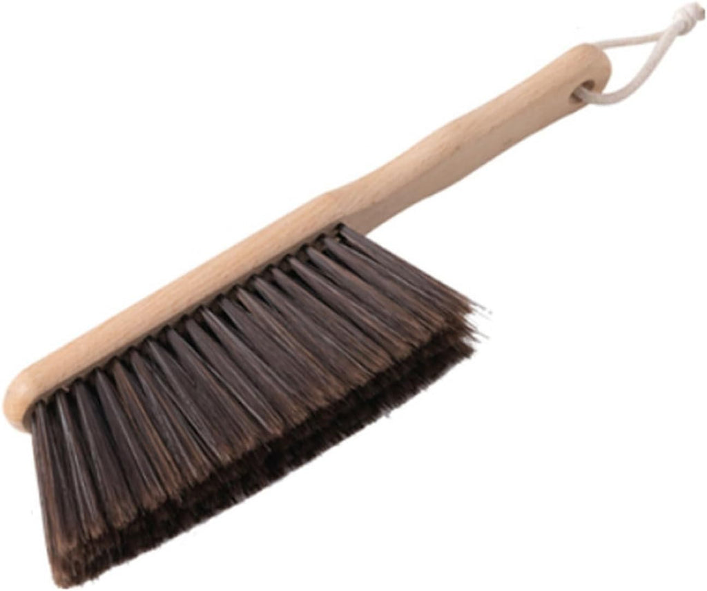 Hand Broom Wooden Long Handle, Soft Bristles Bench Brush Dusting Tool for Carpet,Furniture,Fireplace,Counter,Shop (Size : 29cm)