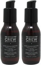 Bundle 2 Items : AMERICAN CREW Ultra Gliding Shave Oil, 1.7 Oz (Pack of 2)
