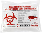 22 Piece Bodily Fluid Clean Up Pack/Bloodborne Pathogen Spill Kit - be OSHA Compliant and Protect from Dangerous Exposure to Blood and Other potentially infectious Materials