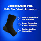 SB SOX Ankle Brace for Men & Women (1 Pair) - Ankle Support Stabilizer for Sprained Ankle, Sports, Achilles Tendonitis - Compression Ankle Sleeve