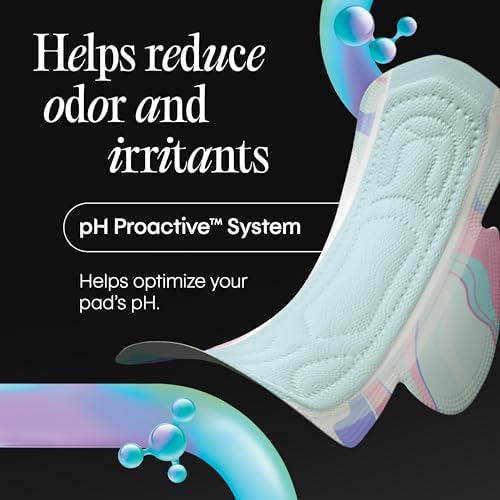 Kotex BioCare Ultra Thin Pads with Wings, Regular Absorbency, 28 Count (Packaging May Vary)