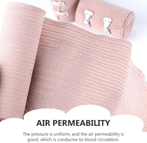 ABOOFAN 2pcs Elastic Band Wrap for Sports Guard, Breathable High Elasticity Body and Limb Support Straps 7.5cm X 4.5m, Sweat-Absorbent Compression Wraps for Athletic Injury Prevention