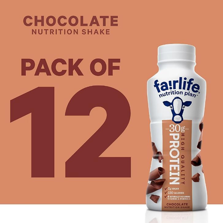 Nutrition Plan High Protein Chocolate Shake, 12 PACK. Orry's Vital