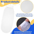 8 Pieces Lint Traps for Washing Machine Hose Nylon Mesh Lint Traps with 8 Pcs Tie Strap, Laundry Washer Drain Lint Catcher Discharge Hoses Filter Fits All Washing Machines