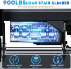 Electric Stair Climbing Dolly, 1250W Electric Stair Climbing Hand Truck, 900lbs Load Capacity, 3 Mode Folding Stair Climber Hand Trucks with Telescopic Handle for Moving Furniture (Black/Track)