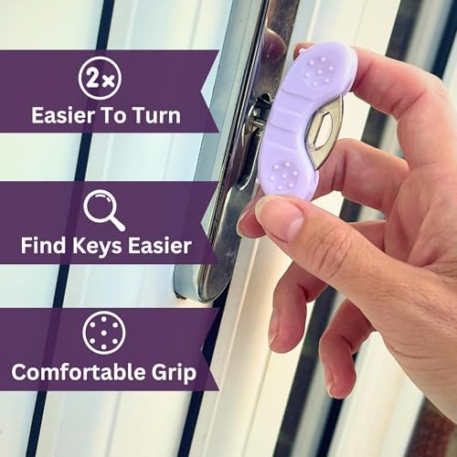 Keywing Key Turner Aids 4-Pack - Ergonomic Key Holder for Arthritis, Elderly, and Weak Hands | Easy Grip | Mobility Aids for Yale-Style Keys