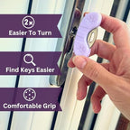 Keywing Key Turner Aids 4-Pack - Ergonomic Key Holder for Arthritis, Elderly, and Weak Hands | Easy Grip | Mobility Aids for Yale-Style Keys