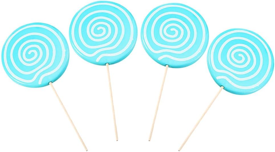 Zerodeko Giant Fake Lollipop Prop 12.2 Inch Large Simulation Candy Photo Booth Decoration for Party Event Wedding Photography Accessory