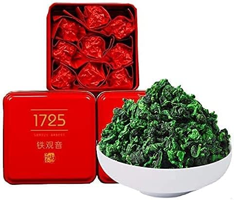 安溪铁观音3.9oz Anxi Tie Guan Yin Oolong Tea Loose Leaf - Chinese Tea Leaves Tieguanyin Iron Goddess of Mercy - Fujian High Mountain Wu Long Green Tea Ti Kuan Yin 110g
