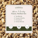 Starwest Botanicals Organic Astragalus Root - Dried Herb for Tea, Cut & Sifted, Certified Kosher, Non-GMO - Bulk 1 lb Bag