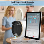 Skin Analysis Machine Professional - 21.5" HD Display, AI-Powered Facial Scanner for Salons & Spas,Product recommendations, 8-Spectral Imaging (Acne/Pigmentation/Wrinkle Detection), Multi-Language