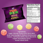 Barnetts - Mega Sour Candy Fruits 227g (1/2lb) - Trendy Sweet Bags - Traditionally Handmade Sweets - Sour Coating Lasts 20 Seconds - Candies for Party Bag, Gift Hamper, or Hamper Box