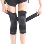 2 Pack Knee Wraps for Pain Relief, Knee Compression Sleeve Knee Sleeves for Men Women Compression Brace Band for Arthritis Pain and Support (Black, Large)