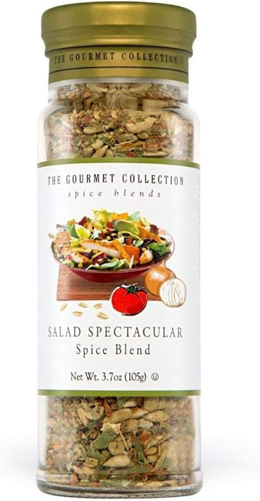 The Gourmet Collection Salad Spectacular Seasoning Blend - Great for Salad Dressing Mix, Asian Stir Fry, Vegetables - 12 Herbs & Spices - 5.5 oz