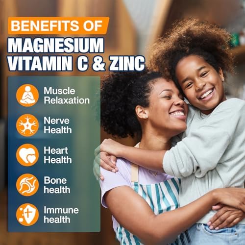 ZMA Supplement - Ultra Magnesium Zinc Vitamin D3 K2 C B6 & Inositol, with Magnesium Glycinate, Malate, Citrate, 23-in-1 Advanced Synergistic Formula for Sleep, Bone, Heart & Immune Support, 120 Caps