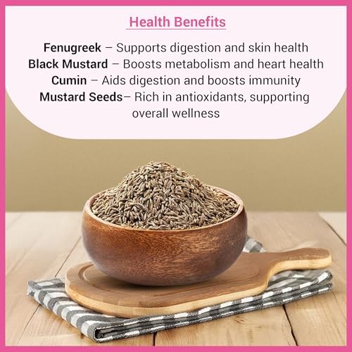 Jalpur Millers Spice Combo Pack - Fenugreek Seeds 100g - Black Mustard Seeds 100g - Cumin Seeds 100g (3 Pack)