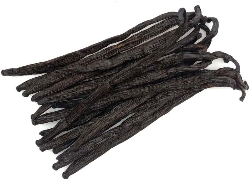 Madagascar Vanilla Beans 5 Count Grade A Gourmet Vanilla Pods 5-7" Great for Baking (Pack of 1)