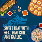 Blue Dragon Reduced Sugar Thai Sweet Chili Sauce - 10.5oz (Pack of 1) - 30% Less Sugar - No Artificial Flavors - Made with Red Chilies & Garlic - Vegan, Non-GMO Verified, Gluten Free - Dipping Sauce