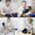 Rehabilitation Robot Gloves, Upgrade 5 Fingers are Trained Individually, LCD Display Touch Keys, AI Smart Chip, Stroke Hemiplegia Training Equipment(Size:M Code,Color:Right Hand)