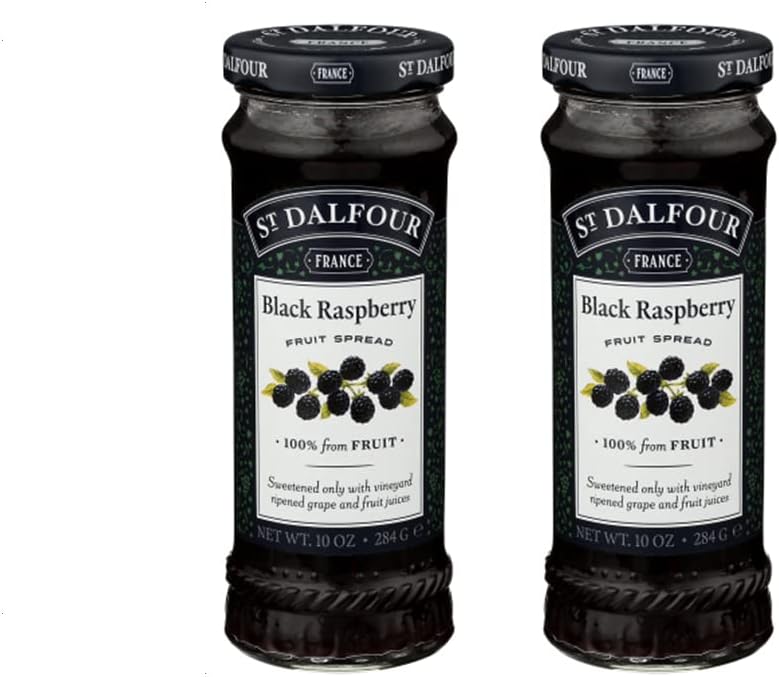 St. Dalfour All Natural Fruit Spread Black Raspberry -- 10 oz - 2 pc