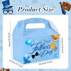 HOWAF 12Pcs Father’s Day Treat Boxes Fathers Day Candy Boxes Happy Fathers Day Party Favors Gift Boxs for Dad Grandpa Party Supplies Father's Birthday Gift Wrapping Goodie Boxes Bulk