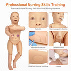 Child Nursing Manikin - Medical School CPR & First Aid Training Dummy for Professional Patient Care, Nursing Skills Practice, Pediatric Emergency Simulations