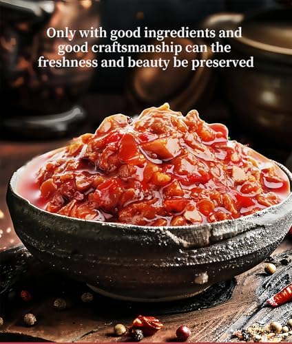 MKSDDF-2.82oz/80g*3 Cans Mushroom Chili Sauce Asian Chili Sauce Mushroom Sauce Chinese Sauce Spicy Sauce Chili Bean Sauce Chinese Food Chili Oil-Instant Chili Sauce-Bring A Spoon